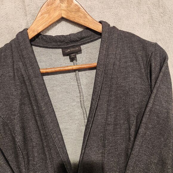 J. Jill Womens Gray Rayon Blend One Button Stretch Jacket Blazer Size S Petite - Picture 3 of 10